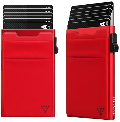 TOYFID Pop Up Wallet for Men with Quick Access to Cards, RFID Minimalist Men's Wallet That Can Hold 6 Credit Cards, The for Men(2 Pcs