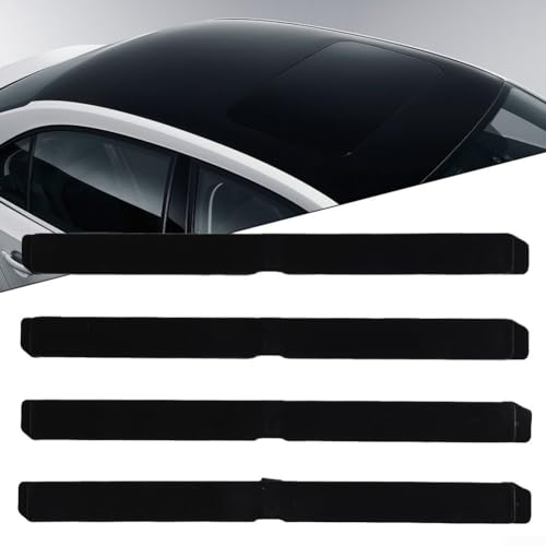 4 Stück Auto-Dachträger-Abdeckung, Dachträger, Dachreling-Abdeckung, Ersatz-Verkleidung für Opel Astra H 51 87 877 51 87 878