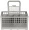 Universal Dishwasher Cutlery Basket,25 * 14 * 12cm Multipurpose Silverware Basket,Dishwasher Part Cutlery Replacement Storage Box with Handle