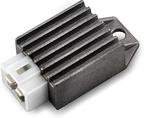 Trkimal Motorrad Spannungsregler, 12V 4-Pin Stecker Regler Gleichrichter für Roller Moped Geländefahrzeuge Gokarts Buggie mit GY6 Motor 50cc bis 150cc