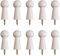 MOROBOR 10PCS Wooden Shaker Pegs, 3.15 Inch White Shaker Peg with Screws Unfinished Wood Shaker Racks for Hanging Clothes Hats Towel Paint DIY
