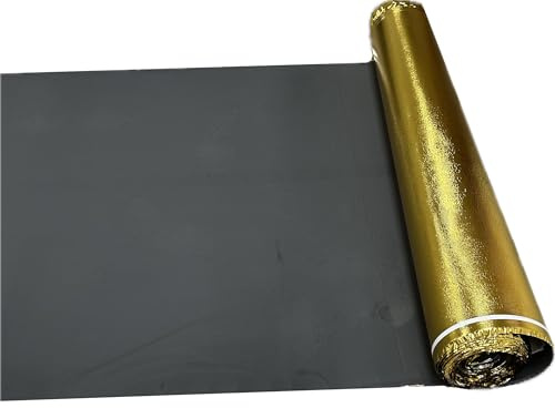 Professionelle Gold-Eva-Schaumstoffunterlage, 3 mm, 4 mm und 5 mm, hochwertige Schall- und Wärmedämmung für Hartholz-, Laminat- und Holzböden, 10 m x 1 m Rolle (5 mm)