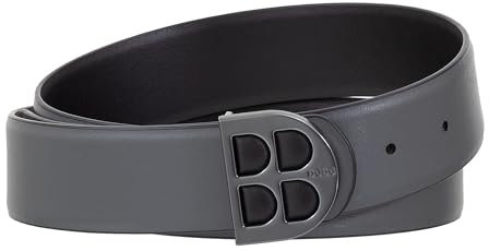 DUDU Cintura Uomo Reversibile in Vera Pelle Bicolore, Made in Italy, Double Face, H 35mm, Con Fibbia Personalizzata Mehrfarbig1 von 100 cm