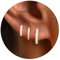 Gold Huggie Hoop Earrings Set for Women, Dainty Small Sterling Silver Earring for Multiple Piercing Hypoallergenic Jewelry