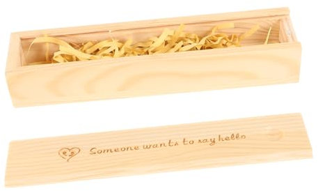 JUMPLAWN Holz Schwangerschaftstest Andenkenbox Mit Deckel Personalisierte Erinnerungsbox Für Werdende Mütter Zur Aufbewahrung Von Schwangerschaftstests Und Babyerinnerungen