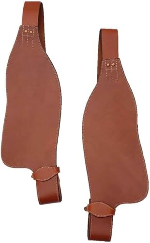 EQUIEMPRESS Pferde-Western-Leder-Fender-Ersatzsattel-Fender-Paar-Set für Roping Trail Barrel Pleasure-Sättel mit Belvin-Schnallen AZ-32