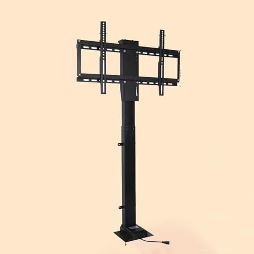 Elevador de TV eléctrico telescópico: Soporte de elevación de TV eléctrico con rotación de 360° a Izquierda y Derecha, Oculto en el gabinete, Apto para Pantallas LED de 26 a 70 Pulgadas, con