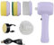 Laikoutd Cepillo Limpieza Eléctrico 4 En 1 Sprozber Handheld Hommed Cepillo Limpieza Inalámbrico Eliminador Limpieza Polvo Giratorio Portátil Herramete Limpieza del Fregadero Y Depurador del
