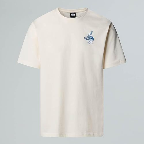 The North Face Powder Days Relaxed Graphic T-Shirt pour Homme White Dune XS