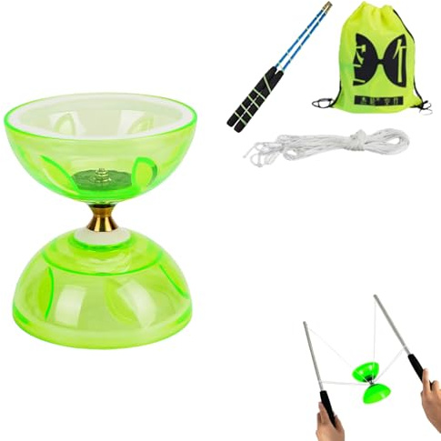 Eterspr Diabolo mit Kugellager, Diabolo Freiläufer mit kugellager, für Kinder, Erwachsene, Anfänger, Profis