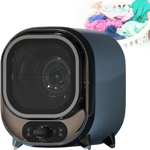 Petit Sèche-Linge, Sèche-Linge À Condensateur Portable De 5 Kg, Essorage Automatique À 5 Modes De Séchage, Économe En Énergie, Idéal Pour Les Petits Espaces(Electroplated blue)