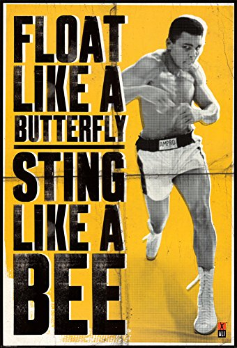 Muhammad Ali - Poster Float like a butterfly, 61 x 91.5cm