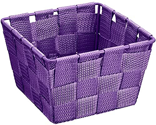WENKO 20365100 Aufbewahrungskorb Adria, quadratisch, M, lila
