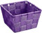 WENKO 20365100 Aufbewahrungskorb Adria, quadratisch, M, lila
