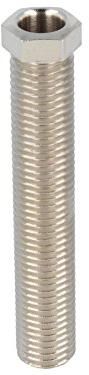 tecuro - Korbschraube Hohlschraube Schraube (extra lang) für Siebkorbventile Küchenspüle, M12 x 1,5 mm x 70 mm, Messing verchromt - 588117