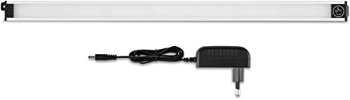 REV SLIMTOUCH Schrankbeleuchtung, LED Unterbauleuchte flach 18mm - erweiterbar, 52cm, 9W, 620lm, silber