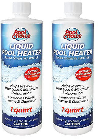 Pool Basics 2706PB-02 Heat Trapper Pool Solar Blanket In A Bottle Liquid Solar Cover, 1-Quart, 2-Pack