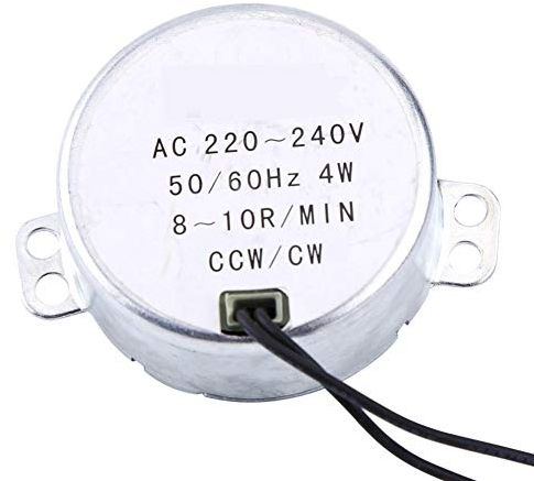 Pyramidenmotor, 1 Stücke AC 220-240V 4W Synchronmotor 50 / 60Hz CCW/CW Elektrischer Synchron Getriebemotor(8-10RPM)