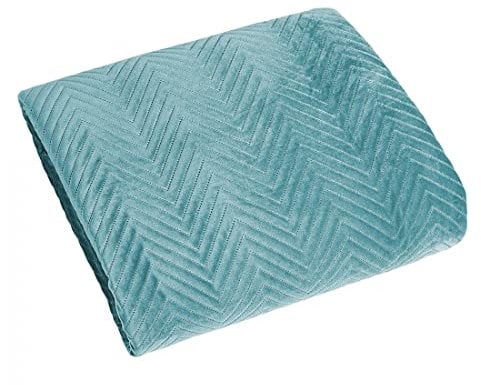 Eurofirany Exklusive Decke Tagesdecke Glamour 200x220 170x210 Steppdecke Bettüberwurf Überwurf (Sofia Minze, 70 x 160 cm), Stoff