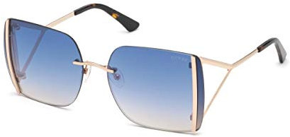 GUESS Damen 0 Sonnenbrille, Shiny Rose Gold
