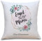 OWLBOOK Engel Mama Flauschige Kissenhülle mit Sprüchen Personalisiert mit Namen Geschenke Geschenkideen für Mama zum Geburtstag