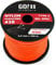 GO!elements 100m Paracord Seil aus reißfestem Nylon - 3mm Paracord 425 Typ II max. 192kg - Schnüre als Outdoor Seil, Allzweckseil, Survival Seil, Armband, Hundeleine, Nylonschnur, Farbe: Orange