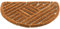 matches21 HOME & HOBBY Draht-Bürsten Kokosmatte Natur halbrund 40x60 cm als wetterfeste Fußmatte Outdoor Schmutzfangmatte