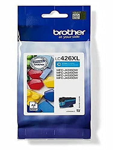 Brother Original LC-426XLC Tintenpatrone Cyan MFC-J4340DW, MFC-J4540DW, MFC-J4540DWXL (5000 Seiten nach ISO Standard 24711) LC426XLC XL