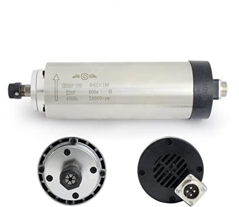 RATTMMOTOR 800W ER11 Air Cooled Spindle Motor 220VAC 24000RP 65mm | 0.8KW CNC Spindle Milling Motor CNC Spindle CNC Motor 400HZ for CNC Router Engraver Milling Machine