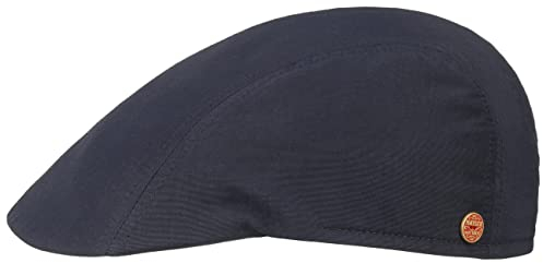 Mayser Prince Coolmax Sunblocker Flatcap Schirmmütze Schiebermütze Sonnencap Herren - Made in The EU mit Schirm, Futter Winter Herbst Frühjahr Sommer Frühling-Sommer Herbst-Winter - 60 cm dunkelblau