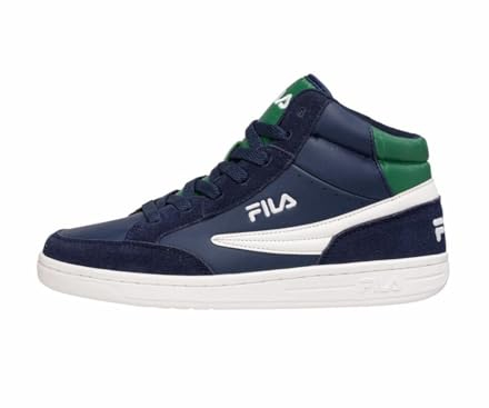 FILA Crew MID Teens Sneaker, Navy-Verdant Green, 39 EU