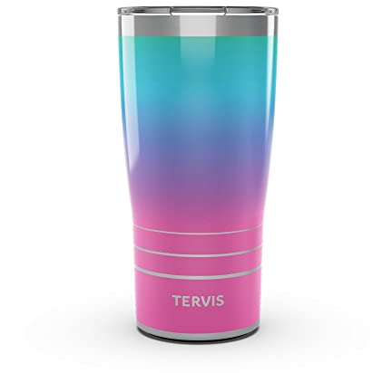 Tervis Traveler Blue Raspberry Dreifachwandiger isolierter Reisebecher hält Getränke kalt und heiß, 590 ml, Edelstahl