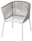 Ikea SEGERÖN Stuhl mit Armlehnen, Outdoor, Weiß/Beige
