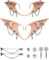 Cosplay Elf Ohren, 2 Paar Halloween Elf Ears, Latex Elfenohren, Christmas Fairy Ears, Elfen Ohren Set, Ohren Elfenohren, Elfenohr, Feenohren, Elfenohren Cosplay Maskerade Zubehör