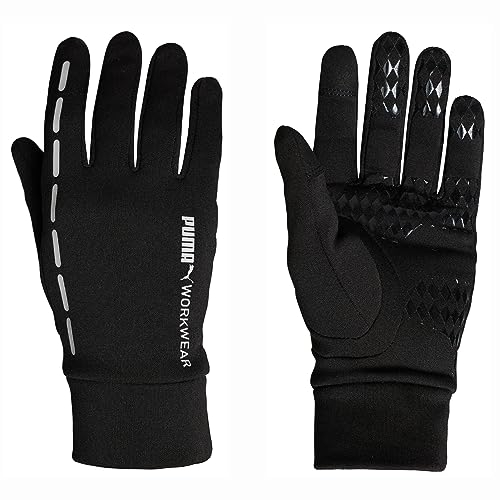 PUMA Workwear Handschuhe Herren Winter - Touchscreen tauglich - Mit Rutschfester Haptik - Warme Fleece Winterhandschuhe für Outdoor Sport, Laufen - Arbeitshandschuhe - Geschenke für Männer - Gr. L