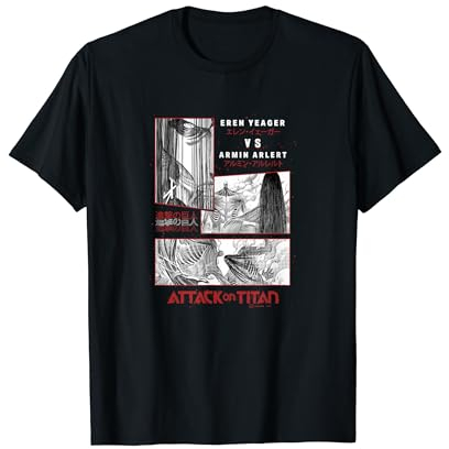 Attack on Titan Eren Yeager VS Armin Arlert Battle Manga T-Shirt