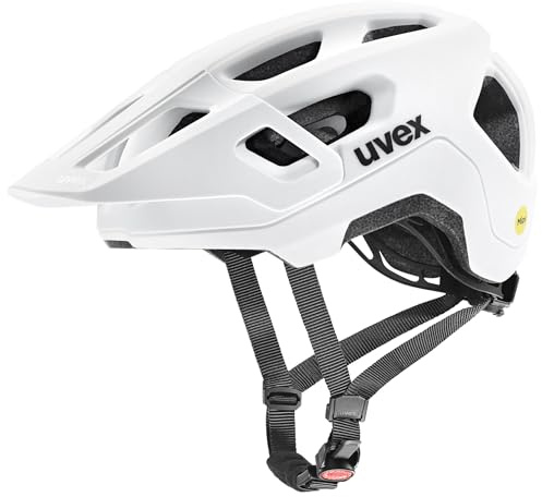 uvex react jr. MIPS - leichter Fahrradhelm für Kinder - individuelle Größenanpassung - MIPS-Sysytem - white matt - 52-56 cm