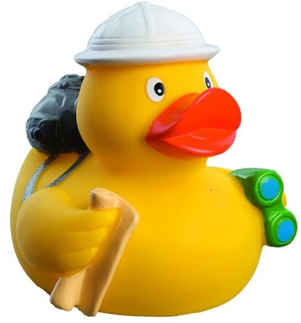 Globetrotter - Hobbyente - Quietscheente - Badeente - ca. 8 cm gross