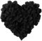 SamHeng 1000pcs pétales de Rose en Soie pétales de Fleurs en Tissu Artificiel pour fête de Mariage Saint Valentin Anniversaire décorations de Table romantiques émulation pétales de Rose(Noir)