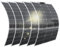 Aysolar 500W Panneau Solaire Souple 5pc 100W 12V Monocristallin Panneaux Solaires pour Batterie Camping-Car Camper Van Bateaux Caravane et autres Surfaces Irrégulières