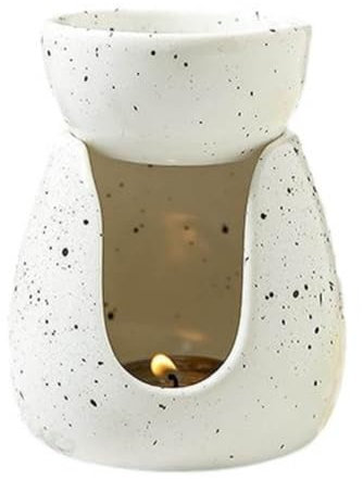 Begchy Duftlampe für ätherische Öle, Keramik, Kerzenwärmer, aus Keramik, Öl-Diffusor, Teelichthalter, Teelicht, Aromatherapie