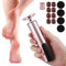 2 in 1 Callus Remover for Feet,Foot File Hard Skin Remover with Nail Grinder,Electric Foot Scraper with 6-Level Adjustment,Rechargeable Foot Callus Remover with 20 Sanding Discs