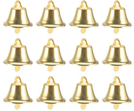 Amosfun 100stücke Winzige Weihnachtsglocken Mini Metallglocken für Dekoration Bastelarbeiten als Ornament für Weihnachtsbaum Fenster Kamin