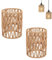 2 Piezas Pantalla Lampara Boho, Pantalla para Lámpara Colgante, Pantalla para Lámpara de Mesa, Pantalla Lampara Repuesto, Accesorios para Lámparas de Mesa Lámparas Colgantes Lámparas de Pie