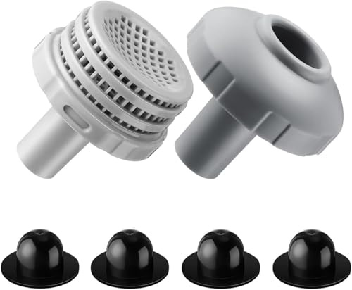 XUDUOO Pool Zubehör, Pool Anschlussset 32mm, Pool Filter Anschluss, Kompatibel mit Wasserbelebung, Poolfilter Pool Zubehör mit Innengewinde zum Verschrauben