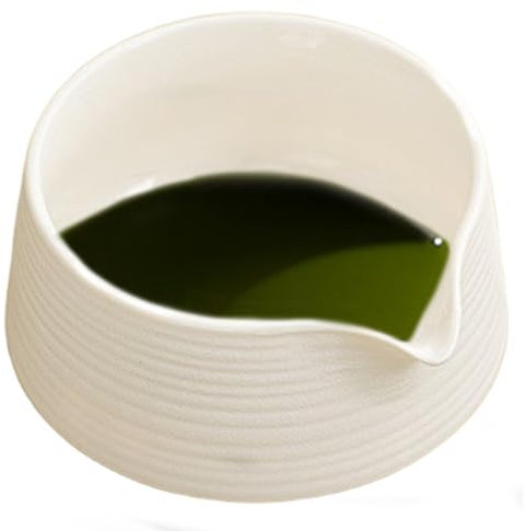 Xoeryoy Matcha Bowl avec Bec, 500 ML de Bol à mélanger Matcha en céramique avec Une Base Non Glissante pour la Cuisine de Teestoom