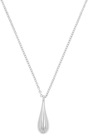 Tom Tailor Kette mit Anhänger für Damen, Edelstahl, 55+3 cm, silber, Geschenkidee, Halsschmuck, Damenschmuck, 2100536