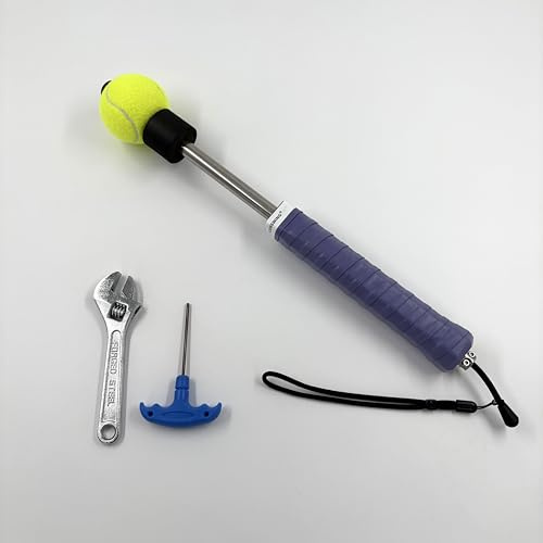 SCIENSWING Tennis Swing & Serve Trainer, Retractable Click Feedback Training Tool, Improve Rhythm and Fluidity of Serve, Forehand, Backhand, Smash, Slice, Warm Up Stick for Indoor & Outdoor Practice