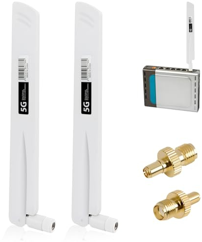 2 Antenne 5g Lte, Amplificatori Di Segnale 4g Da 18 Dbi, Antenne Mobili Omnidirezionali 600–6000 Mhz Con Connettori Sma E Ts9 per Router, Hotspot, Gateway Iot, Dispositivi