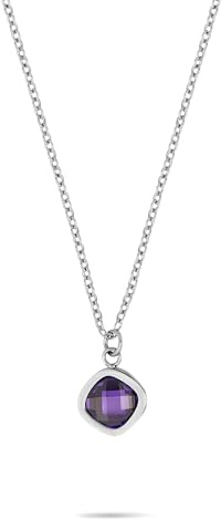 Tamaris Schmuck für Damen - Halskette aus Edelstahl mit bunten Zirkoniasteinen, sommerlicher Look zum kombinieren, wasserfest